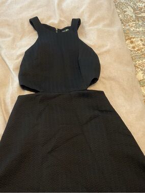 Cut Out Black Cocktail Dress